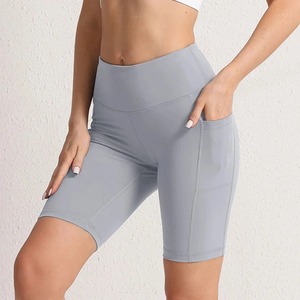 Pantalones Cortos de Cintura Alta para Mujer, Mallas de Secado Rápido para Fitness, Yoga, Gimnasio, Entrenamiento, Ciclismo, Deporte, Bolsillo - Product Image 4