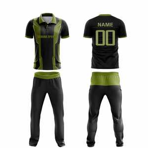 Conjunto de Uniforme de Cricket Hecho a Medida con Tela para Equipos Profesionales de Cricket, Uniformes de Cricket Sublimados Personalizados Pakistaníes - Product Image 1