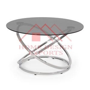 Hammered Design Coffee Table in Silver Finished Aluminum Metal Table Furniture For Living room Decor - Product Image 3