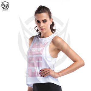 เสื้อกล้ามออกกำลังกายผ้าฝ้ายพิมพ์ลายสำหรับผู้หญิงเสื้อกล้ามว่างเปล่าใส่สบายฤดูร้อนออกแบบได้ตามต้องการ - Product Image 6