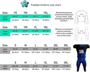 Custom Unisex Adult Youth Patriotic American Flag Football Uniform Set Includes Jersey Pants Tops Breathable Printed Printed - Product Image 5