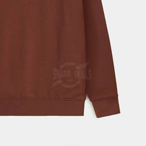 Sweat-shirt à quart de fermeture éclair en coton et polyester Logo personnalisé Sweat-shirt à quart de fermeture éclair grande taille à vendre - Product Image 5