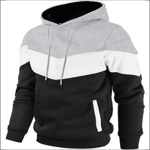 Sweat-shirt à capuche tendance et confortable pour homme, collection automne 2025, en tissu tricoté respirant, style zippé, logo frontal uni - Product Image 5