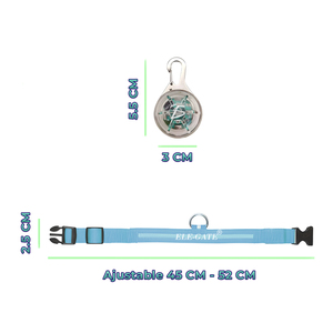 Collare Moderno di Lusso per Animali Domestici con Luce LED RGB, Pallina LED Illuminata per Sicurezza, in Nylon Poliestere, Stampa Semplice a Tinta Unita per Cani e Gatti - Product Image 4