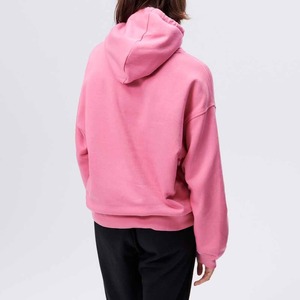 Sudadera con capucha de gran tamaño transpirable de alta calidad para mujer, Sudadera con capucha de Color sólido con hombros caídos de Color personalizado para estilo callejero de invierno 2026 - Product Image 4