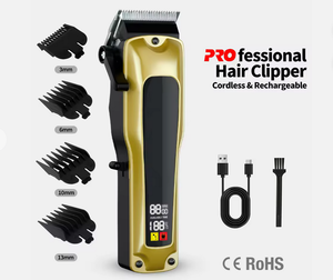 สินค้ามาใหม่ เครื่องตัดผมไร้สายคุณภาพเยี่ยม ดิจิตอล สำหรับผู้ชาย ปัตตาเลี่ยนตัดผมไฟฟ้าสำหรับช่างตัดผม - Product Image 4