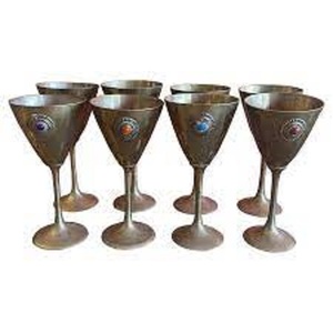 Artisanal Brass <b>Wine</b> <b>Goblet</b> Handmade Engraved Chalice Vintage Metal Cup Antique Drinking Glass Barware Wedding Decor Tableware - Product Image 1