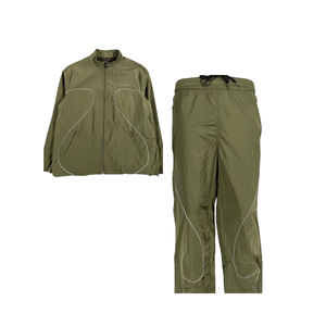 Ensemble Jogging Vintage Personnalisé pour Hommes, Vêtements de Rue Essentiels, Ensemble Déchiré, 100% Nylon, Logo Brodé, Sweat à Capuche, Pantalon Évasé - Product Image 1