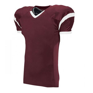 Uniforme de Fútbol Americano para Hombre ZATA SPORTS OEM de Alta Calidad, 100% Poliéster, Color Sólido, Transpirable, Talla Grande, con Pantalones Cortos - Product Image 5