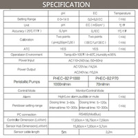 Contrôleur numérique de nutriments PH EC en gros d'usine avec 4 pompes doseuses Systèmes de culture hydroponique d'intérieur Nutriments pour plantes