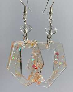 Conjunto de pendientes de aro de color de cuerno de resina de última llegada, auricular acrílico de moda para Mujer | Producto de gran oferta - Product Image 4