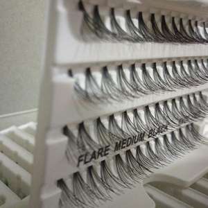 Kit de cils en grappe synthétiques 10D, faits à la main, sans nœuds, 3 rangées, pour pose DIY, cils en grappe à griffes, pour greffe professionnelle en salon - Product Image 1