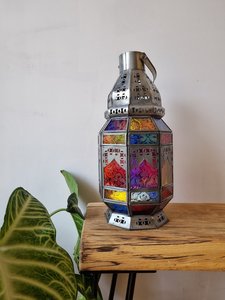 Neuankömmling Marok kanis che Laterne Glas lampe Freistehende ethische Tee licht halter Metall Kerzen glas halter für die Inneneinrichtung - Product Image 3