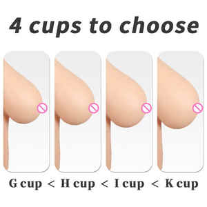 Transgender Siliconen Borstvormen K Cup Nepborsten Voor Crossdresser Cosplay Travestiet Sissy Gemaskerd Bal - Product Image 6