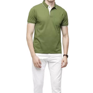 Nuevo Polo de tela de punto para hombres Venta caliente Cosas de calidad Ropa Polo Camiseta Personalizar estilo cuerpo corto Polo de punto - Product Image 3