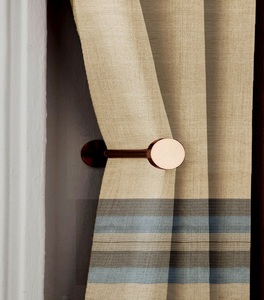 Rideaux modernes personnalisés de luxe pour hôtel et appartement cantonnières de chambre et de salon tissées indiennes vintage pour un usage domestique - Product Image 2