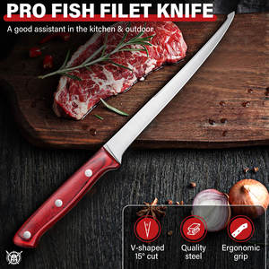 Timur Enterprises Couteau à poitrine en acier inoxydable forgé à la main professionnel Full Tang Design ergonomique Manche en bois écologique - Product Image 5