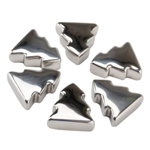 Cubitos de hielo de acero inoxidable y metal de calidad alimentaria, cubitos de hielo cuadrados, cubitos de hielo de acero inoxidable para vino - Product Image 3