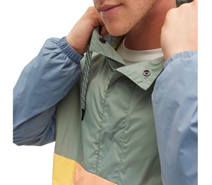 Chaqueta Cortavientos Ligera con Media Cremallera, 100% Poliéster, para Hombre, Talla Grande, Transpirable, con Capucha, Tipo Anorak - Product Image 4