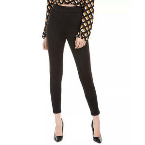 Pantaloni Skinny Neri in Ecopelle con Strisce per Ragazze Love Fire, Stile a Tubino a Vita Alta, Tessuto PU Traspirante, Taglia Small - Product Image 1