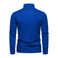 T-shirt en tricot à manches longues pour homme, coupe ajustée, couleur unie, décontracté, doux, confortable, extensible, léger, mode quotidienne