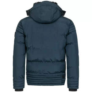 Chaqueta Acolchada de Lona con Capucha para Hombre, Impermeable, Protección Térmica, Cómoda, Movimiento Flexible, Ropa de Abrigo de Invierno, Venta al por Mayor OEM - Product Image 4