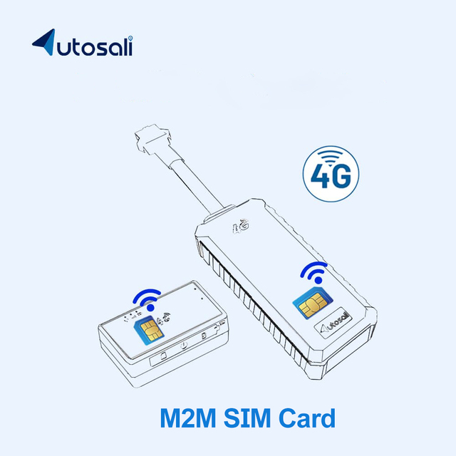 CE FCC Certified Autosali International IoT 4G LTE GSM GPS Tracker SIM Card with 1 Year Data Plan PC Compatible Global Roaming