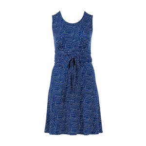 Robe évasée Leota pour femme, coupe Bretagne, élégante, longueur genou, été, bleue, taille S, respirante, sans manches, taille naturelle - Product Image 3