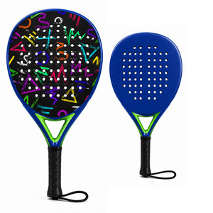 Raquette de padel légère en cuir PU et fibre de carbone, antidérapante, forme diamant, avec design graphique pour le plaisir en plein air - Product Image 6