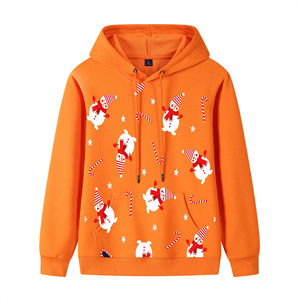 Custom Logo Heavyweight 100% Cotton Vintage Plain Windproof Breathable Lined <b>Hoodies</b> <b>Men</b> Street Wear <b>Christmas</b> Winter - Product Image 2