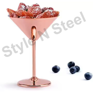 Stainless Steel <b>Wine</b> Glass <b>Goblet</b> Luxury Champagne Glass Bar Party Wedding Martini Glass - Product Image 2