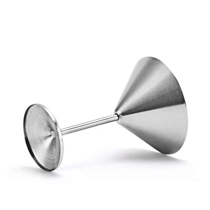 Factory Wholesale Stainless Steel Martini Goblets Cocktail Glasses for Whisky Cocktails Cognac Liquor Vodka and Red Wine