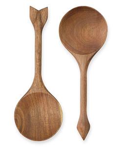 Natural Wood Salad <b>Spoon</b> Personalized Kitchen Utensils Long Handle Cooking Mixing Food Rice Solid Wood <b>Serving</b> <b>Spoon</b> - Product Image 6