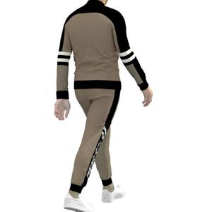 100% coton Sportswear plaine Jogging porter costume Muscle ajusté survêtement hommes streetwear survêtement - Product Image 4