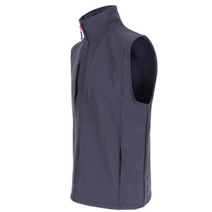 Chaleco Softshell sin mangas para hombre de diseño personalizado, chaleco cortavientos con cremallera completa, chaleco para viajes de golf al aire libre y senderismo en estilo único - Product Image 6