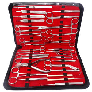 Surgiright-Kit de entrenamiento para estudiantes de medicina, instrumentos quirúrgicos reutilizables y almohadilla de silicona de simulación de piel para práctica de sutura - Product Image 5