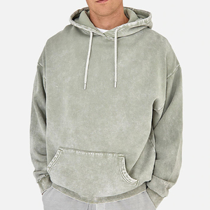 Wholesale 100% Cotton Hot Selling Custom Regular Fit Distressed Embroidery <b>Thick</b> <b>Fleece</b> Waterproof Heavyweight Men Hoodie - Product Image 1