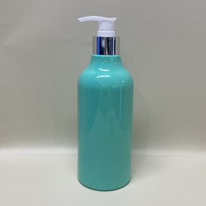 Bouteille d'emballage cosmétique en plastique PET vert jade 450ml avec pompe 28mm 42g pour shampooing et revitalisant fabriqué au Vietnam - Product Image 4