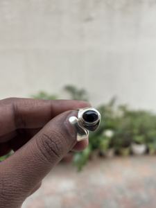 Natural Semiprecious <b>Black</b> Onyx 925 Sterling Silver Cabochons 3A Quality Bezel Set Handmade Classic Designer Statement <b>Ring</b> - Product Image 4