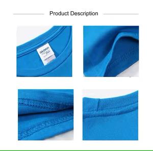 Logo personnalisé imprimé 180gsm 100% coton T-shirt uni pour hommes à manches courtes avec impression numérique Polyester Coton Matériel - Product Image 3