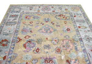 Alfombras de lana fina hechas a mano hechas en India, suaves, personalizables, 5x8, 12x14 tamaños para el hogar, oficina, hoteles, patrón abstracto de colores vibrantes - Product Image 6