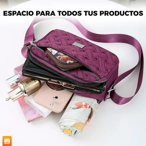 Sac à bandoulière décontracté pour femme - Couleurs assorties - Product Image 5