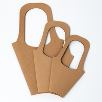 Sac en papier kraft pour bouquet de fleurs fraîches, sac cadeau pour bouquet de fleurs, Saint-Valentin, sac en papier kraft simple pour fleurs
