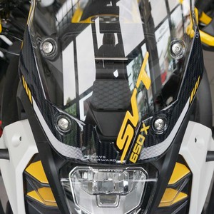 Adesivi 3D Protezioni Carenatura Anteriore Moto Compatibili con QJ Motor SVT 650 X - Product Image 5