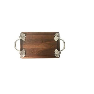 New Style Customized Finishing Food Serving Tray Handmade Decorative Coffee Tea Serving Tray - Product Image 5