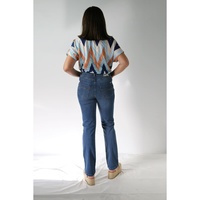 Celana Denim wanita, Jeans klasik 7019 untuk kenyamanan dan gaya