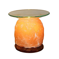 Combo diffuseur et brûleur d'huile d'aromathérapie inspirante au sel gemme rose améliore l'ambiance avec du sel de l'Himalaya