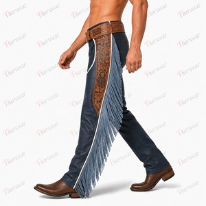 Professional Sports Equestrian Horse <b>Riding</b> Leather <b>Chaps</b> Men Genuine Cowhide Adjustable Comfortable Relaxed Fit Protective - Product Image 4