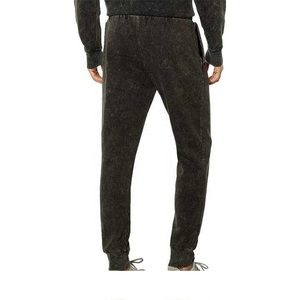 Personalizable 2025 hombres de cintura media lavado ácido Joggers ropa de calle suelta pantalones de lona OEM tela en blanco - Product Image 5