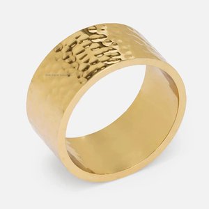 Scintillant et brillant doré X Mas arbre rond de serviette en métal pour événement de noël dîner Table réglage décoration porte-serviettes - Product Image 3